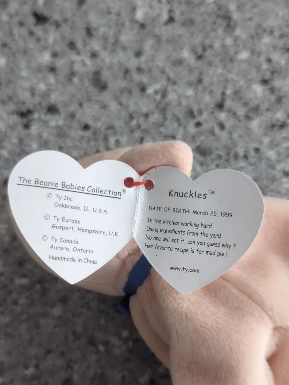 Ty Beanie Baby - Knuckles